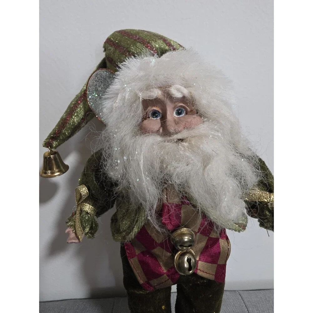 Rare Vintage Mark Roberts Company Christmas Elf Fairy Santa Figure Ornament GuC